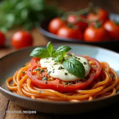 Nudelauflauf Tomate Mozzarella Mein sonniges Lieblingsrezept Rezeptkarte