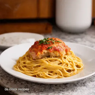 Gebratenes H&auml;hnchen mit Spaghetti Omas Rezept neu gedacht Rezeptkarte