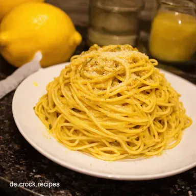 Spaghetti alla Limonese Rezept Blitzschnell Zitronigfrisch Rezeptkarte