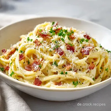 Klassische Spaghetti Carbonara in 20 Min. Rezeptkarte