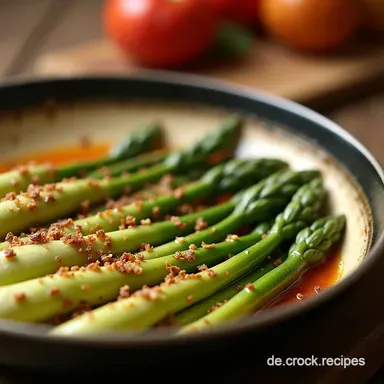 Spargel aus dem Backofen So wird er saftig aromatisch Rezeptkarte