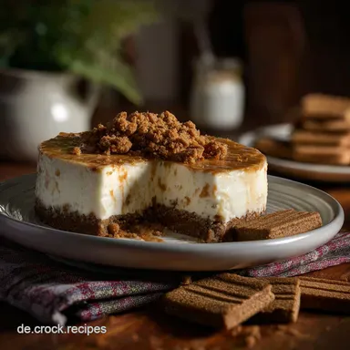 Spekulatius K&auml;sekuchen: Festlich & Cremig Rezeptkarte