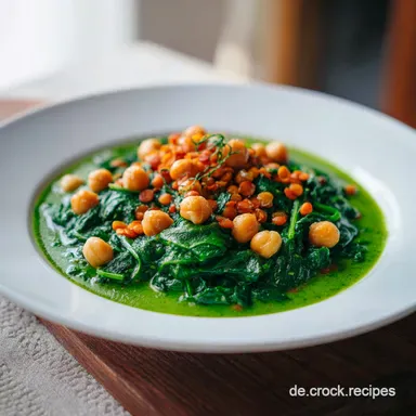 Spinat Curry Kichererbsen Linsen: Cremig Rezeptkarte