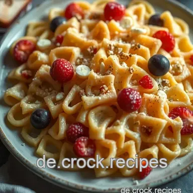 S&uuml;&szlig;er Nudel-Schmarren: Omas Resteverwertung, Neu Erfunden! Rezeptkarte