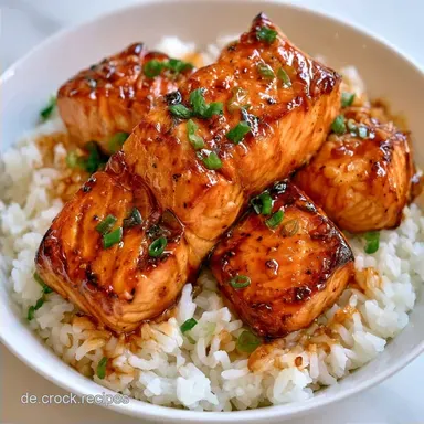 Lachs Bowl mit Teriyaki-Glasur