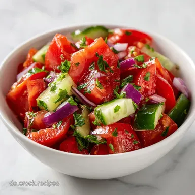 Tomaten Gurken Salat in 15 Minuten