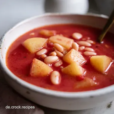 Tomaten-Kartoffel-Suppe: 4 Portionen Rezeptkarte