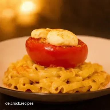 Klassischer Nudelauflauf Tomate Mozzarella emmikochteinfach Rezeptkarte