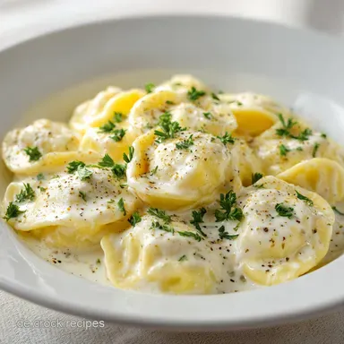 Tortellini in Sahnesauce in 15 Min Rezeptkarte