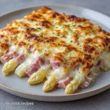 &Uuml;berbackener Wei&szlig;er Spargel f&uuml;r 4 Personen