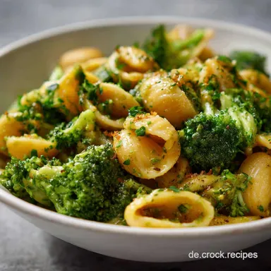 Vegane BrokkoliPasta: Cremig, Schnell Vegan in 25 Min. Rezeptkarte