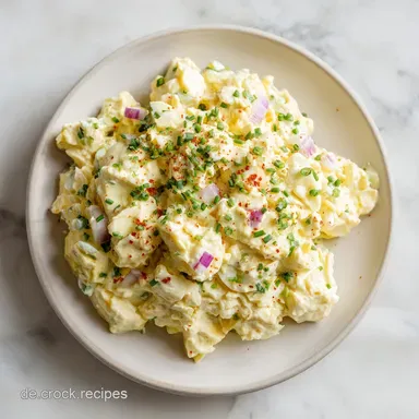 Veganer Eiersalat f&uuml;r 4 Portionen mit Tofu und Kichererbsen Rezeptkarte