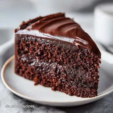 Veganer Schokokuchen mit Apfelmus Rezeptkarte