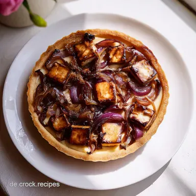 Veganer Zwiebelkuchen Mit R&auml;uchertofu Rezeptkarte