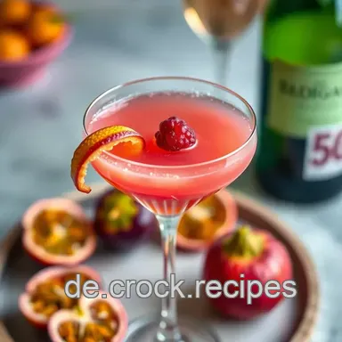 Verführerischer Pornstar Martini: Ein fruchtiger Cocktail für jeden Anlass Rezeptkarte