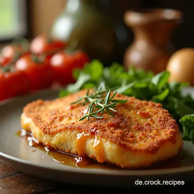 Knuspriges Paniertes Schnitzel Wiener Art selbstgemacht Omas Geheimnis Rezeptkarte