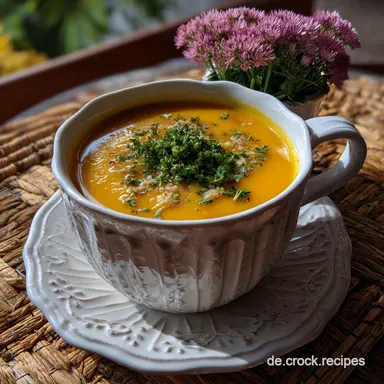 Wrmende Karottencremesuppe fr kalte Tage: Cremig Rezeptkarte
