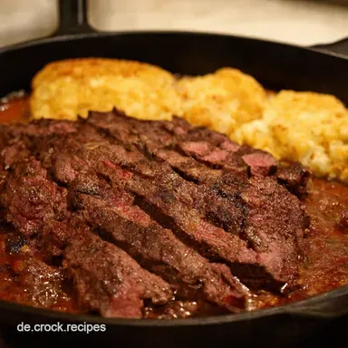 Tex Mex Steak Pfanne mit Blitzrezept f&uuml;r Genie&szlig;er Rezeptkarte