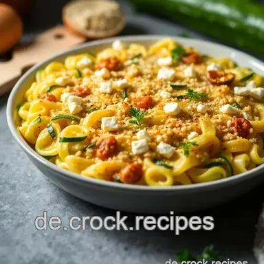 Köstlicher Zucchini-Feta-Auflauf: Ein einfaches Zucchini Rezept für jeden Tag Rezeptkarte