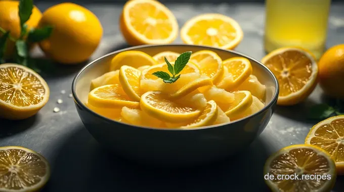 Frischer Limoncello aus eigener Herstellung