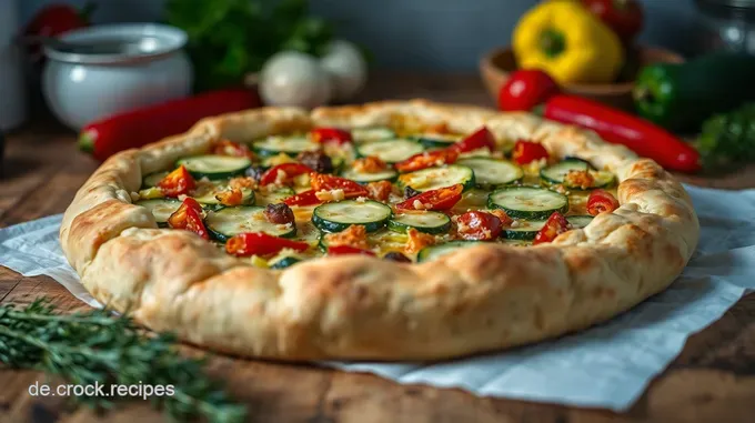 Herzhafte Galette mit Rustikaler Gemüsefüllung
