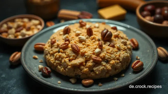 Knusprige Müsliriegel mit Trockenfrüchten und Nüssen