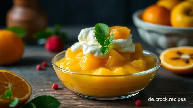Pfirsich-Maracuja-Traum: Ein erfrischendes Sommerdessert