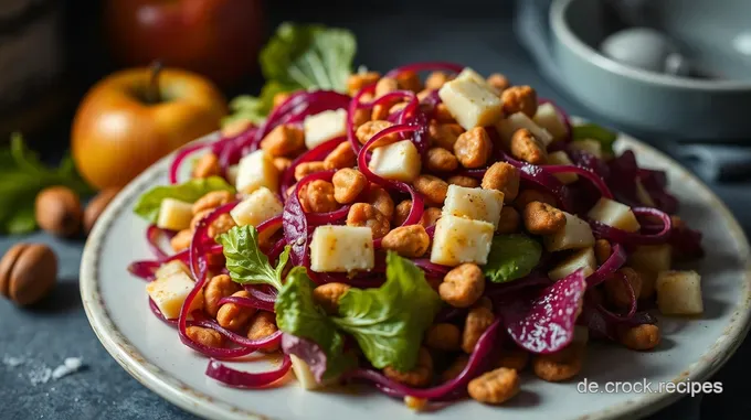 Radicchio-Salat mit Ziegenkäse und karamellisierten Walnüssen