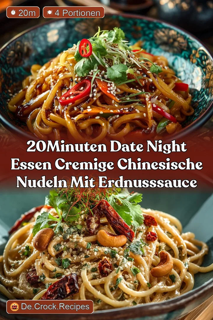 20Minuten Date Night Essen Cremige Chinesische Nudeln mit Erdnusssauce