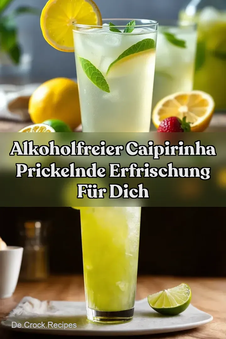 Alkoholfreier Caipirinha Prickelnde Erfrischung f&uuml;r Dich