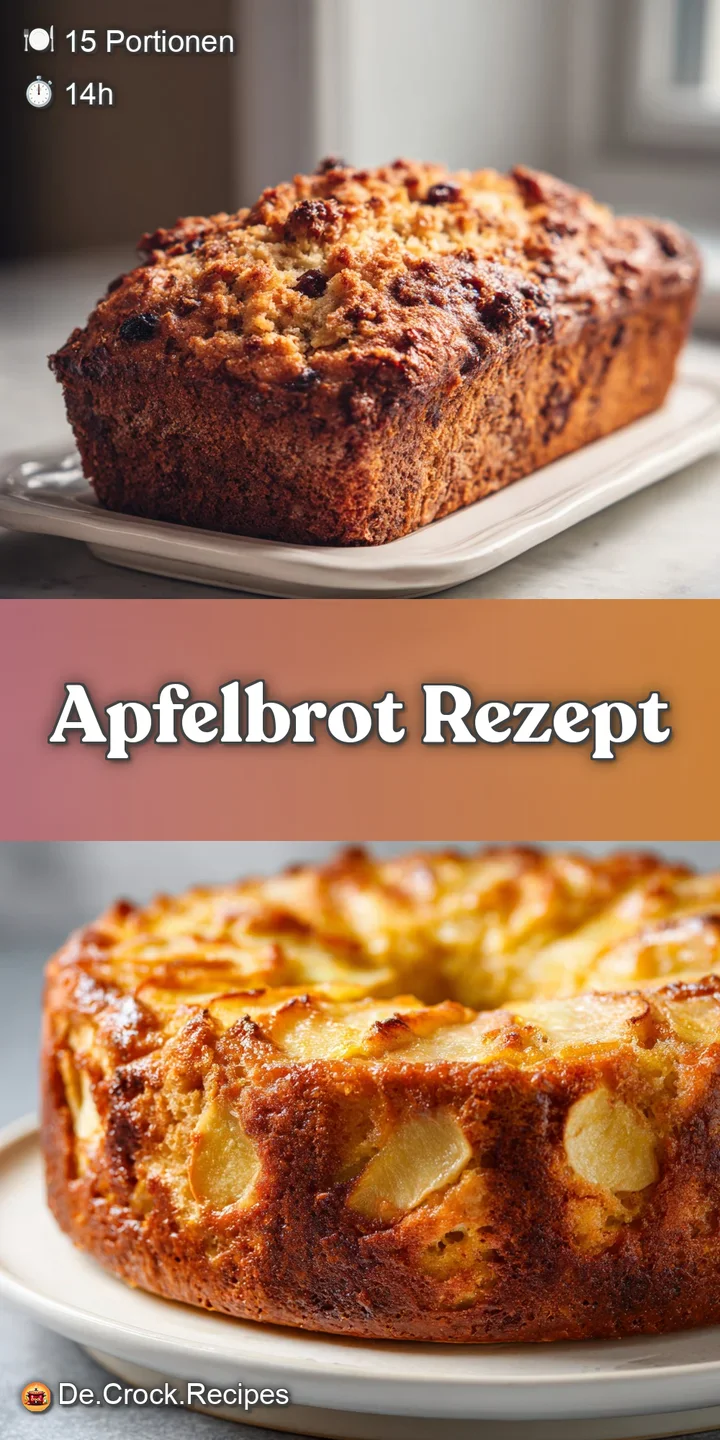 Close-up of moist, dense Apfelbrot; soft apple contrasts with crunchy nuts, invitingly warm and fragrant.