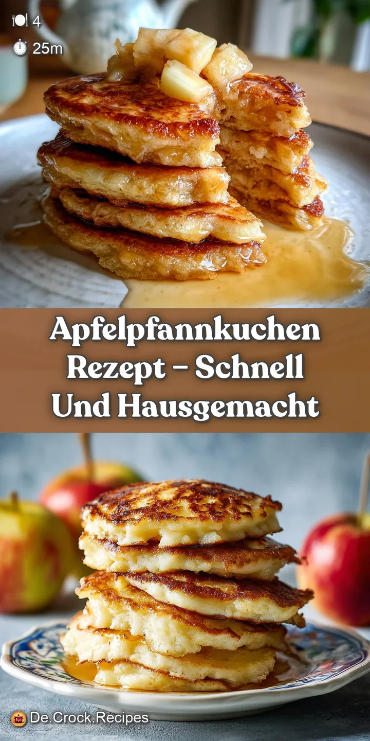 Close-up of caramelized apples nestled in a soft, fluffy pancake batter, hints of warm cinnamon and sweet apple filling vi...