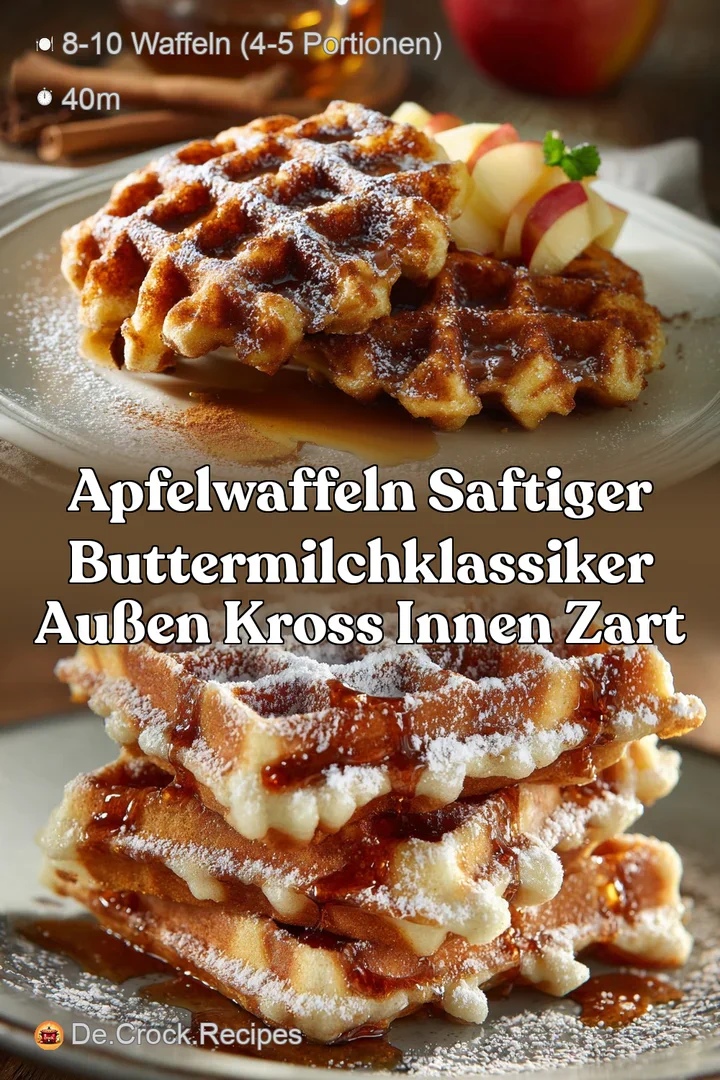 Apfelwaffeln Saftiger ButtermilchKlassiker au&szlig;en kross innen zart