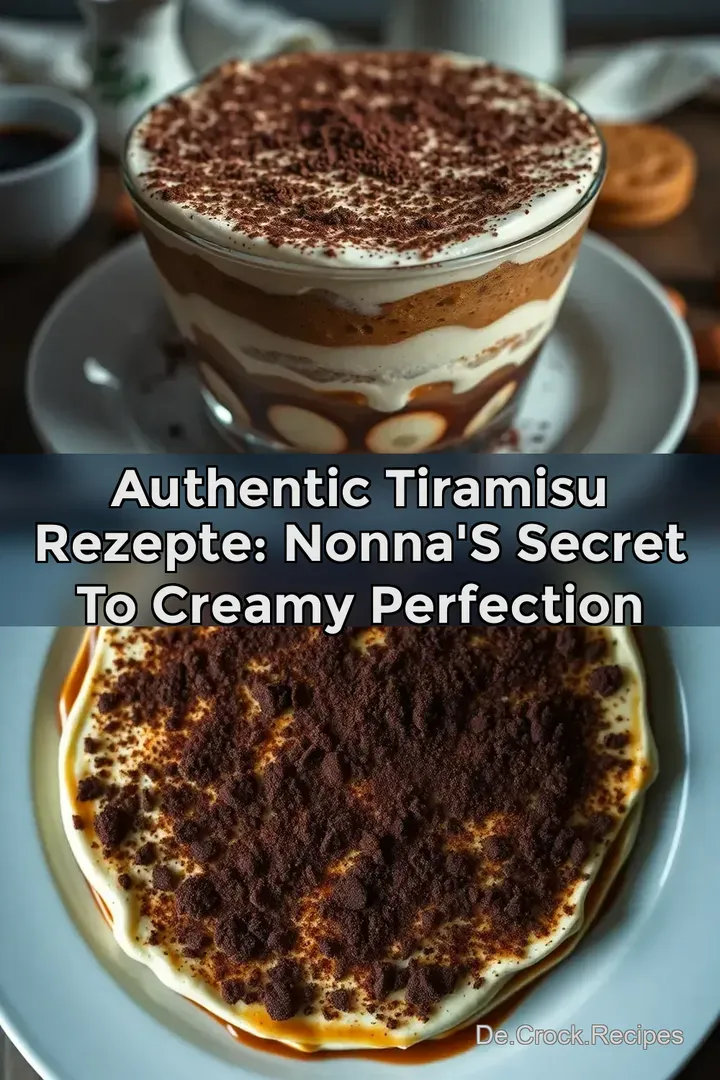 Authentic Tiramisu Rezepte: Nonna&#039 s Secret to Creamy Perfection