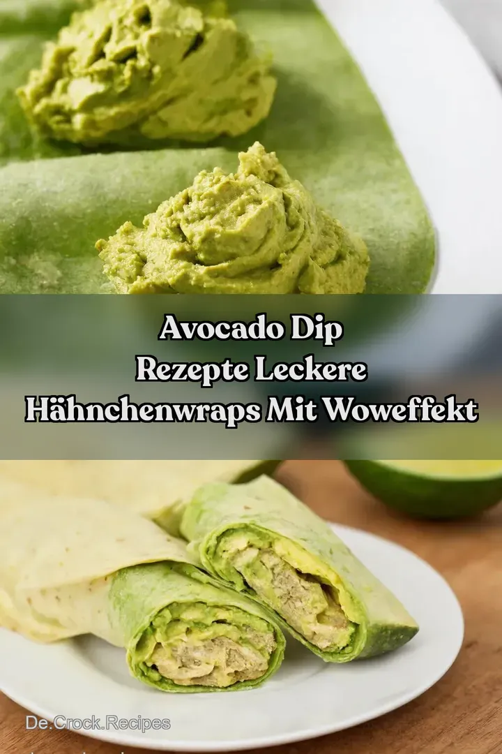 Avocado Dip Rezepte Leckere H&auml;hnchenWraps Mit WowEffekt