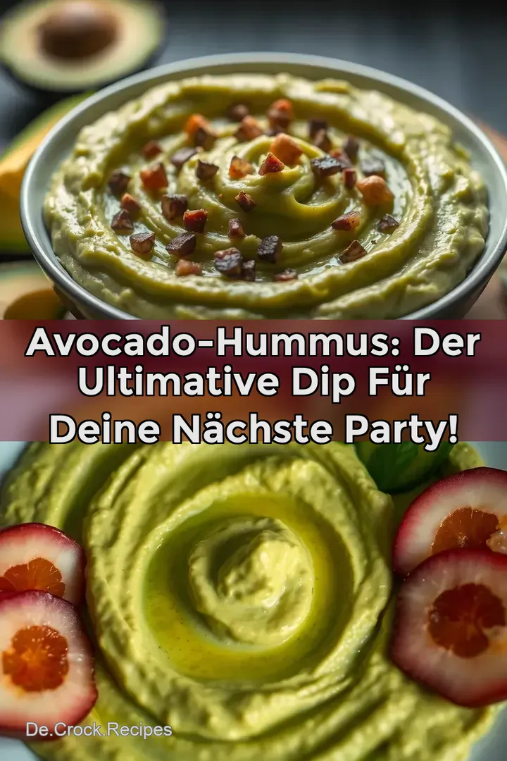 Avocado-Hummus: Der ultimative Dip für deine nächste Party!