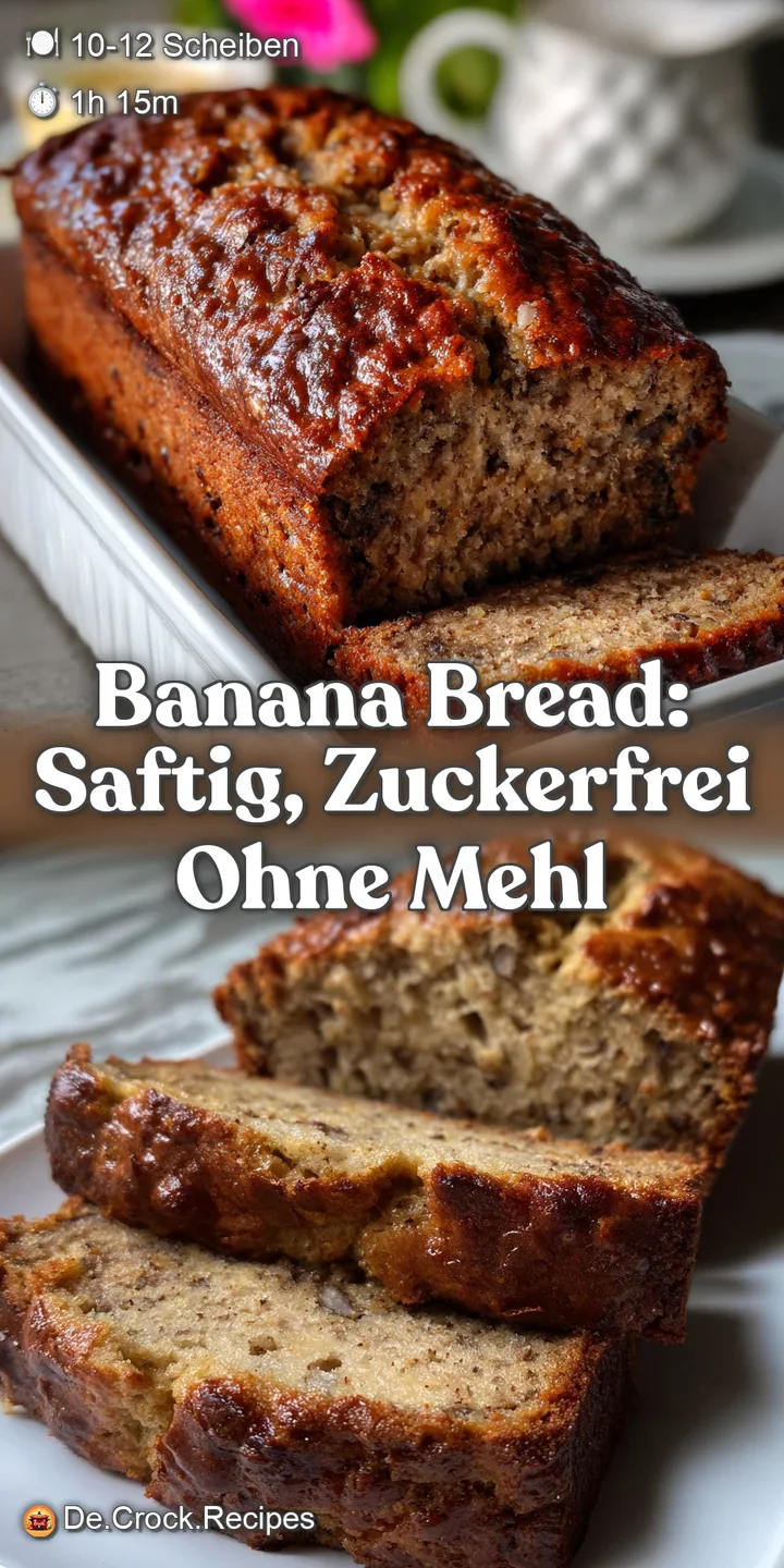 Banana Bread: Saftig Zuckerfrei ohne Mehl