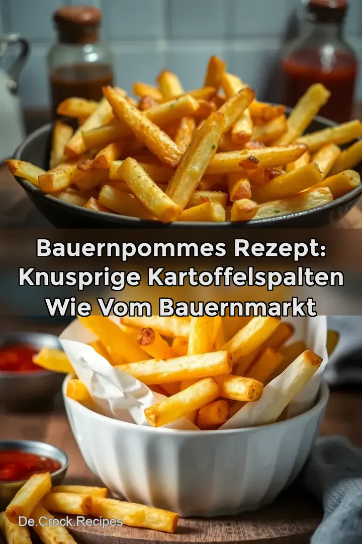 Bauernpommes Rezept: Knusprige Kartoffelspalten wie vom Bauernmarkt