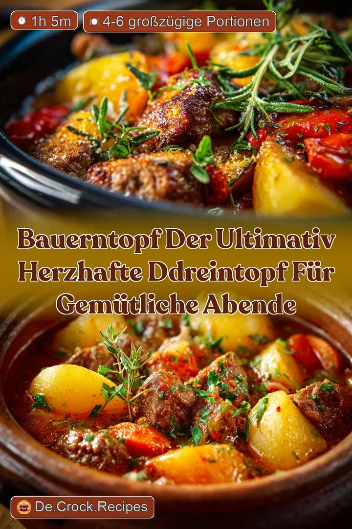 Bauerntopf Der ultimativ herzhafte DDREintopf f&uuml;r gem&uuml;tliche Abende