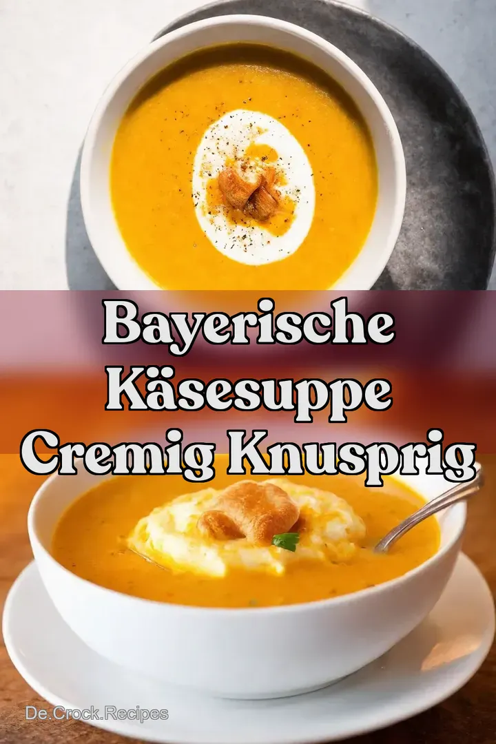 Bayerische K&auml;sesuppe Cremig Knusprig