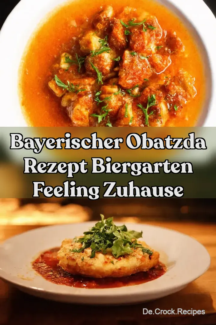 Bayerischer Obatzda Rezept Biergarten Feeling Zuhause