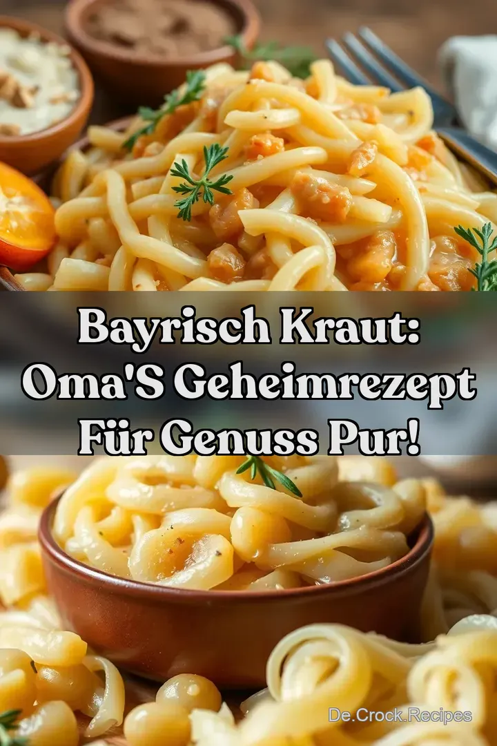 Bayrisch Kraut: Oma&#039 s Geheimrezept für Genuss pur!