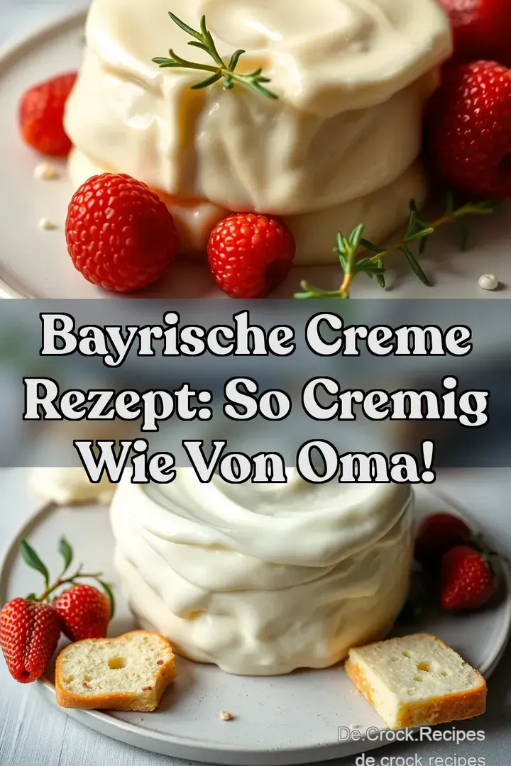 Bayrische Creme Rezept: So cremig wie von Oma!