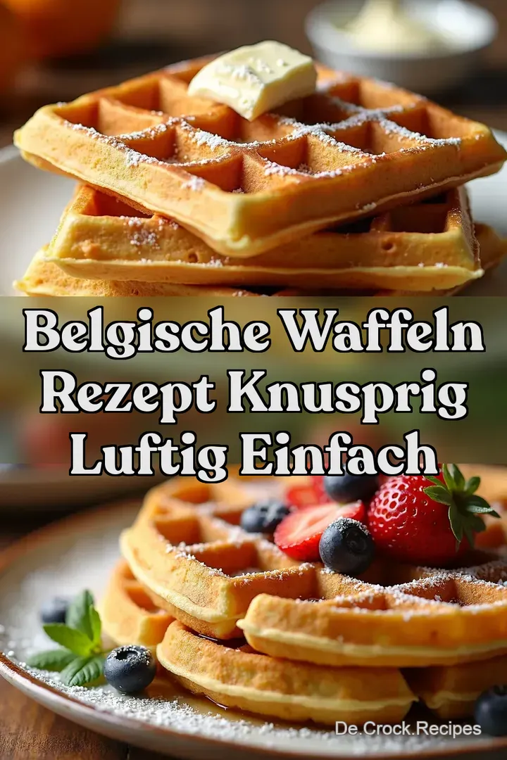 Belgische Waffeln Rezept Knusprig Luftig Einfach