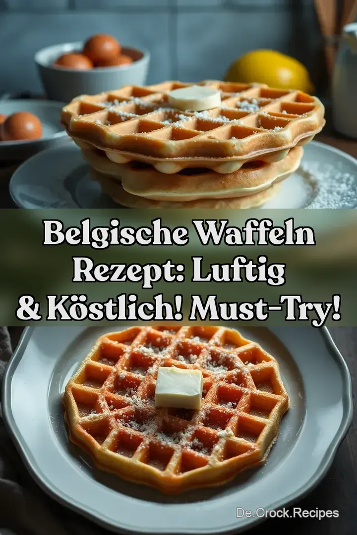 Belgische Waffeln Rezept: Luftig &amp Köstlich! Must-Try!