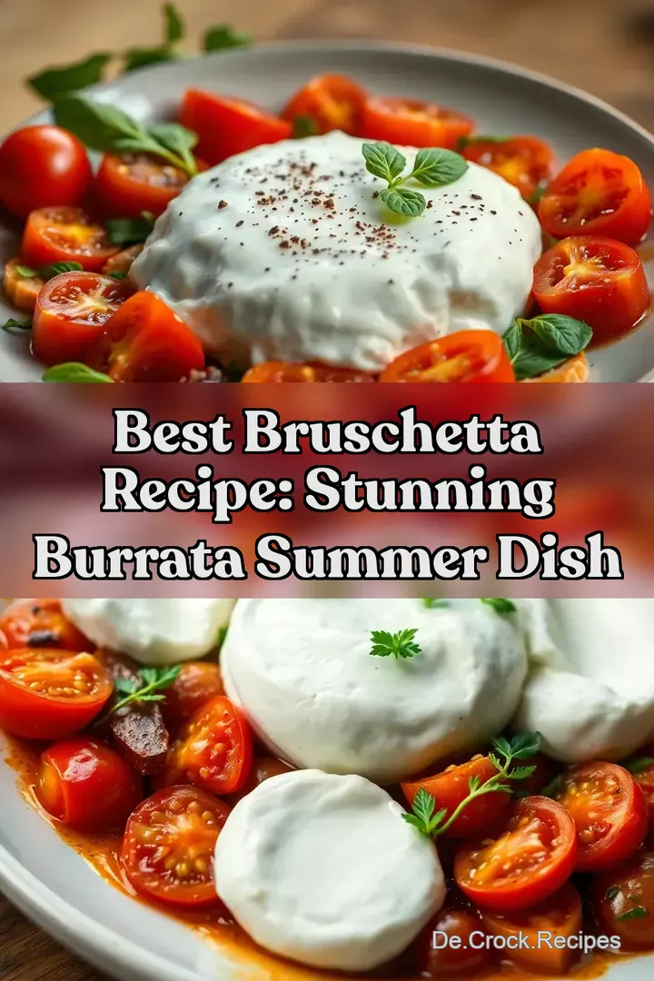 Best Bruschetta Recipe: Stunning Burrata Summer Dish