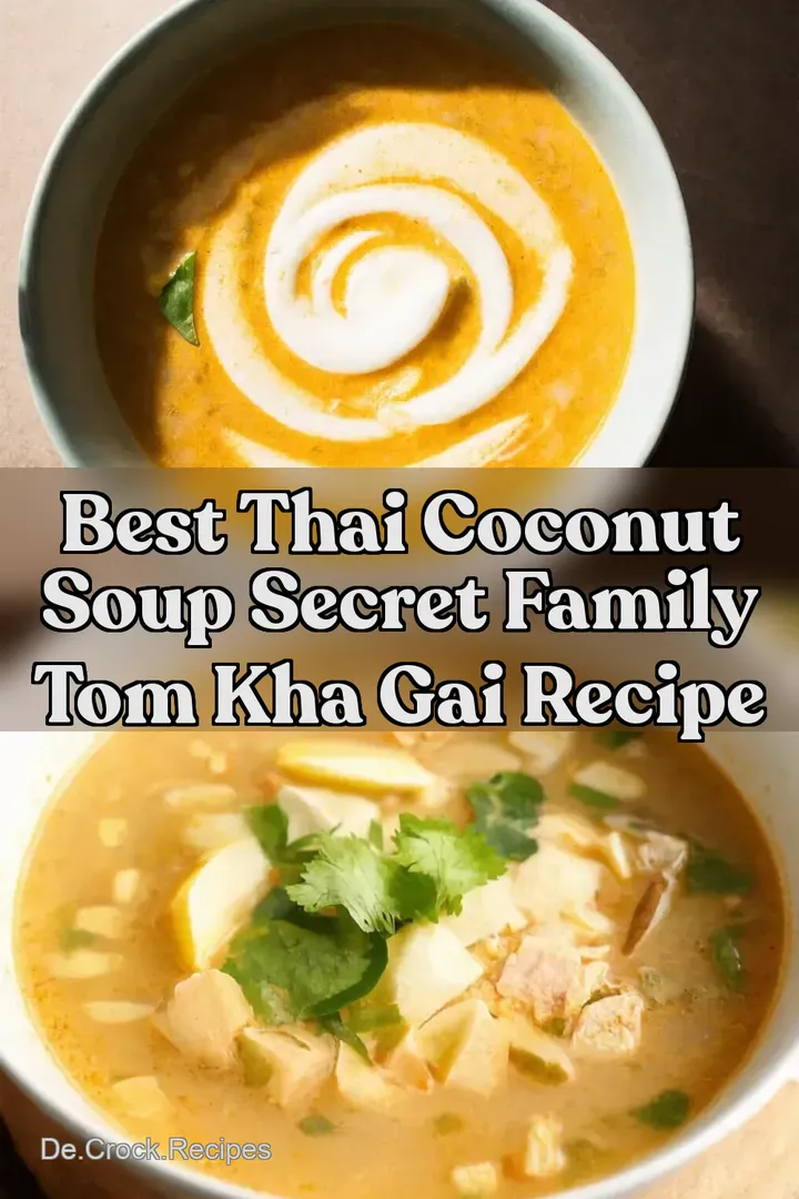 Best Thai Coconut Soup Secret Family Tom Kha Gai Recipe