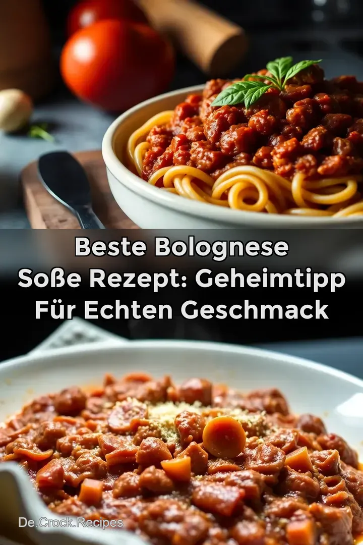 Beste Bolognese Soße Rezept: Geheimtipp für echten Geschmack