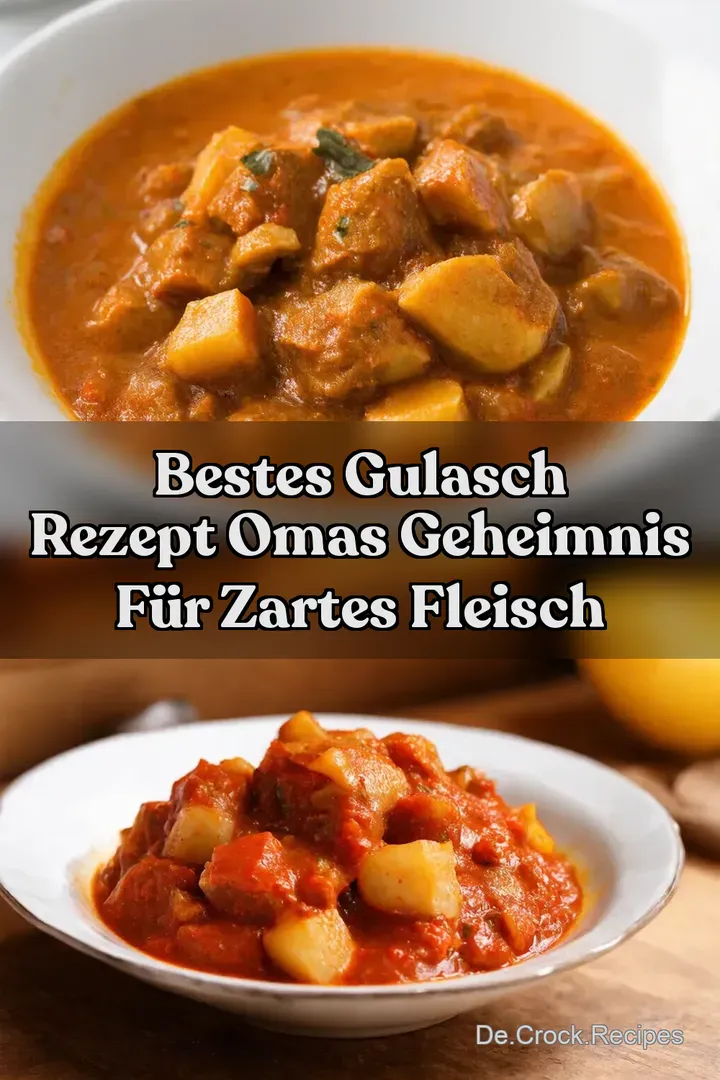 Bestes Gulasch Rezept Omas Geheimnis f&uuml;r zartes Fleisch