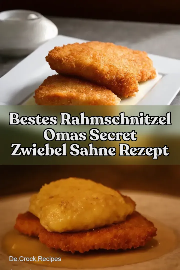 Bestes Rahmschnitzel Omas Secret Zwiebel Sahne Rezept